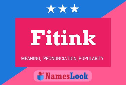 Fitink Namensposter