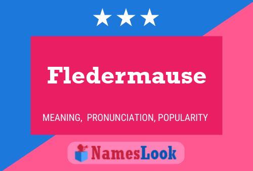 Fledermause Namensposter