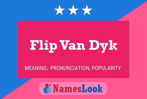 Flip Van Dyk Namensposter