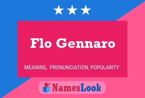 Flo Gennaro Namensposter