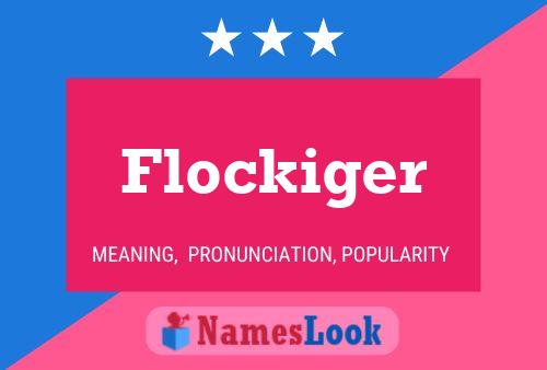 Flockiger Namensposter