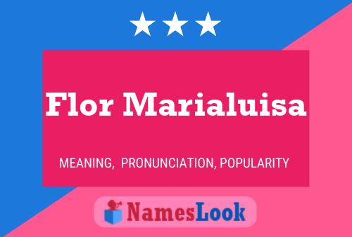 Flor Marialuisa Namensposter