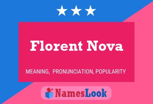 Florent Nova Namensposter