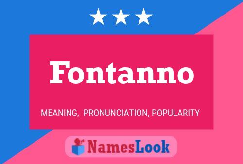 Fontanno Namensposter