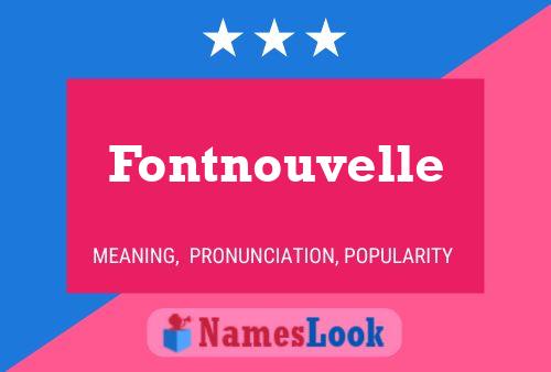 Fontnouvelle Namensposter