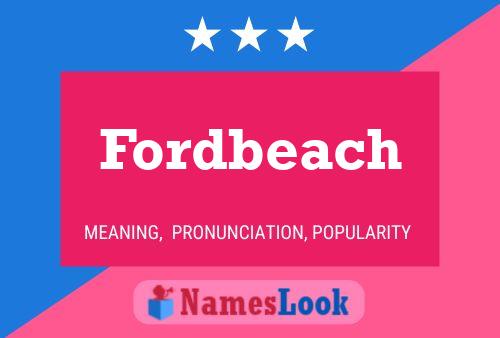 Fordbeach Namensposter