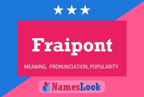 Fraipont Namensposter