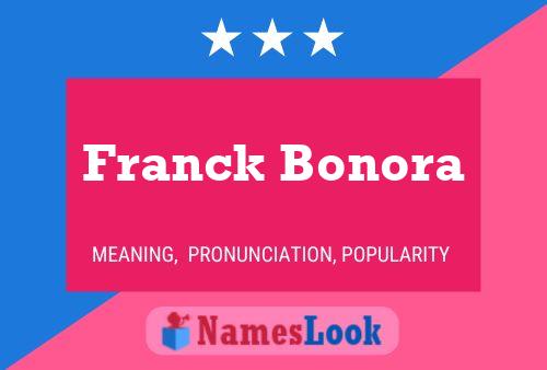 Franck Bonora Namensposter