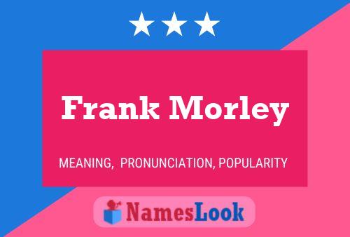 Frank Morley Namensposter