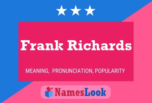 Frank Richards Namensposter