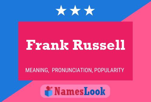 Frank Russell Namensposter