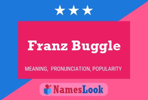 Franz Buggle Namensposter