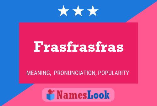 Frasfrasfras Namensposter