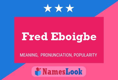 Fred Eboigbe Namensposter