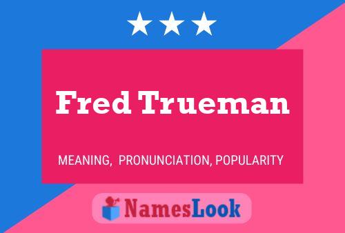 Fred Trueman Namensposter