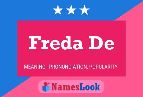 Freda De Namensposter