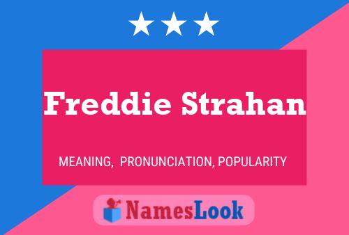 Freddie Strahan Namensposter