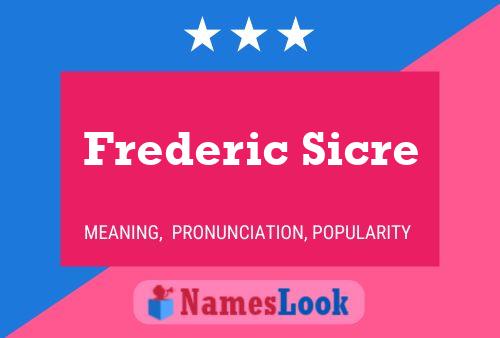 Frederic Sicre Namensposter