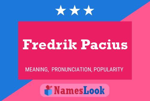 Fredrik Pacius Namensposter