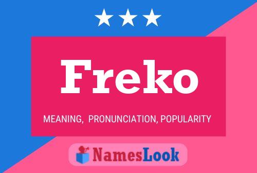 Freko Namensposter