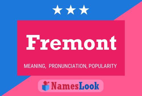 Fremont Namensposter