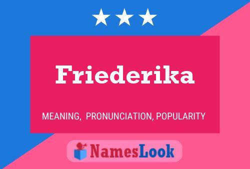 Friederika Namensposter