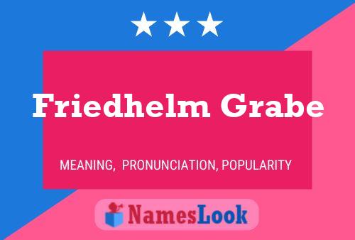 Friedhelm Grabe Namensposter