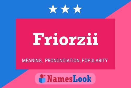 Friorzii Namensposter