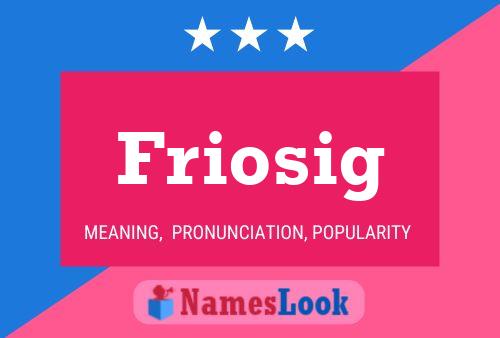 Friosig Namensposter