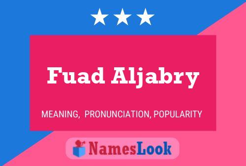 Fuad Aljabry Namensposter