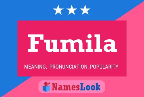 Fumila Namensposter