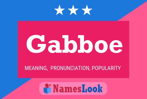 Gabboe Namensposter