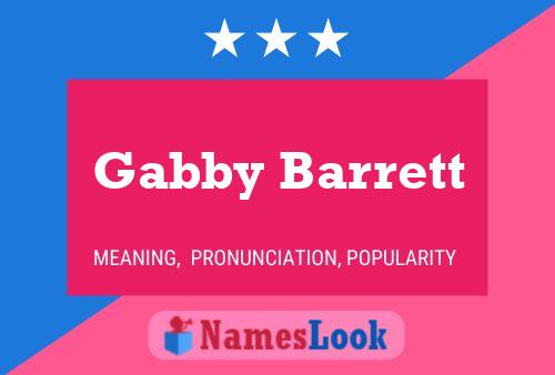 Gabby Barrett Namensposter