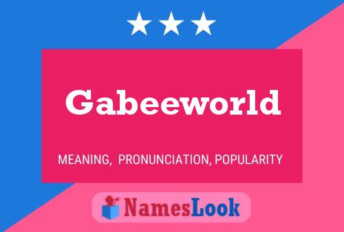 Gabeeworld Namensposter