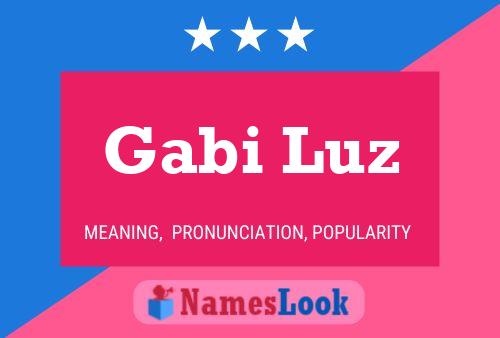 Gabi Luz Namensposter