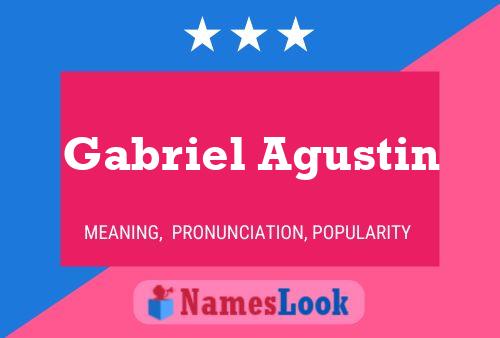 Gabriel Agustin Namensposter