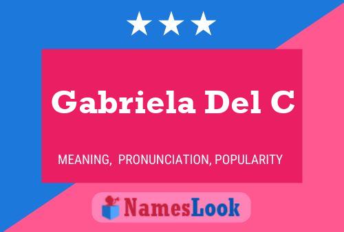 Gabriela Del C Namensposter