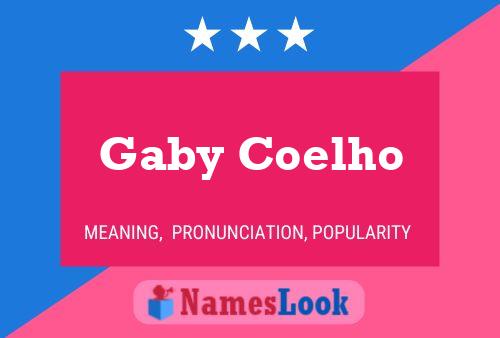 Gaby Coelho Namensposter