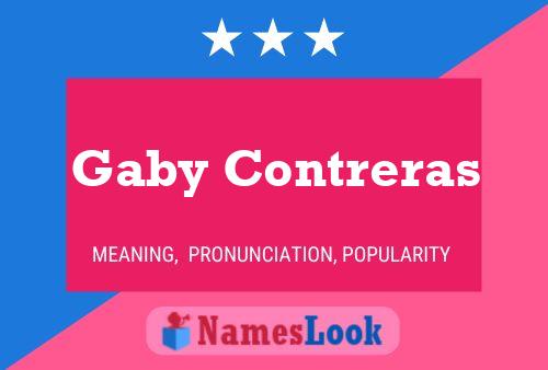 Gaby Contreras Namensposter