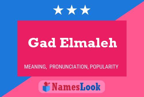 Gad Elmaleh Namensposter