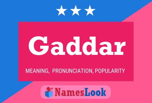 Gaddar Namensposter