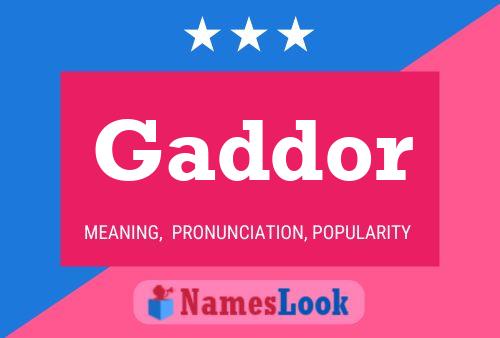 Gaddor Namensposter