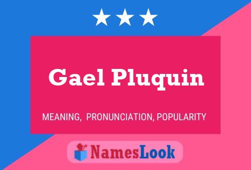 Gael Pluquin Namensposter