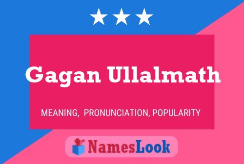 Gagan Ullalmath Namensposter