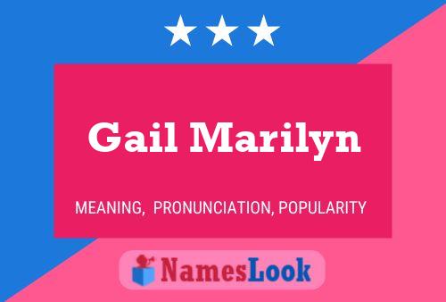 Gail Marilyn Namensposter