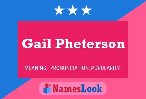 Gail Pheterson Namensposter