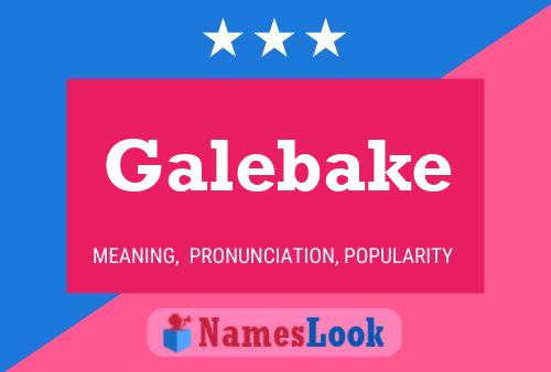 Galebake Namensposter