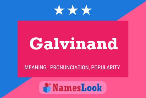 Galvinand Namensposter