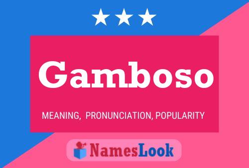 Gamboso Namensposter