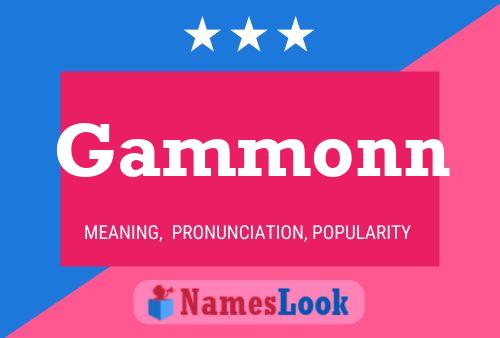 Gammonn Namensposter